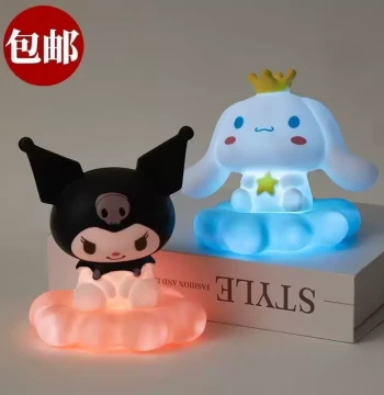 My Melody Night Light and Kuromi Bedside Lamp - Home Decor Ornament, New Viral Creative Gift for Girls' Birthdays
