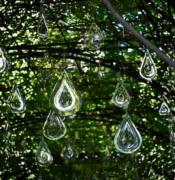 [Same Style as Fuxing Park] Teardrop Mandala Wind Chime 3D Multi-Style Foldable Rotating Nordic Garden Hanging Ornament