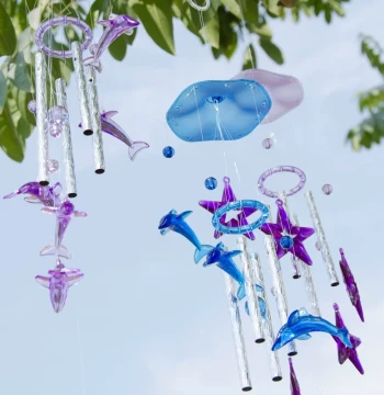 Creative Imitation Crystal Wind Chime Fresh Style Pendant Unisex Birthday Gift Japanese Bedroom Room Decoration Door Hanging Ornament