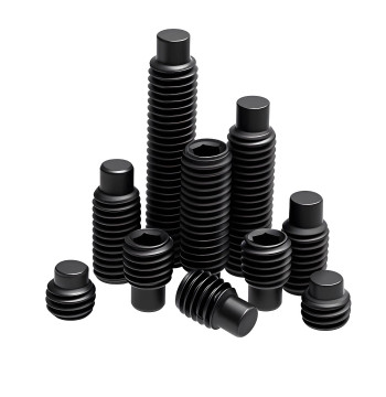 DIN915 Socket Set Screws Grade 12.9 with Dog Point, Headless Set Screws, Grub Screws M3-M16