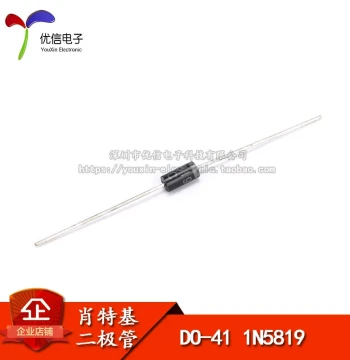 Diode 1N5819 Through-Hole Schottky Diode (50 Pieces)