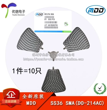Original Genuine SS36 SMA (DO-214AC) 3A/60V SMD Schottky Diode (10 Pieces)