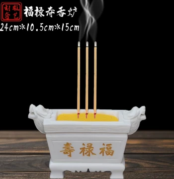 Exquisitely Carved Stone Incense Burner Ding, Rectangular and Round Small White Marble Stone Incense Burners, Vase Crafts, Buddhist Ornaments