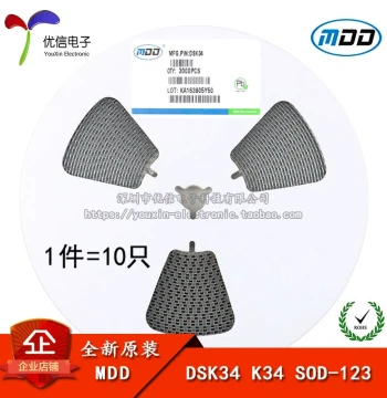 Original Genuine DSK34 SOD-123FL 3A/40V Surface Mount Schottky Diode (10 Pieces)