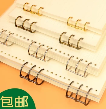 3-Ring Metal Loose Leaf Binder Rings - Durable Open Iron Coils for 6-Hole Binders, Journals, Quiet Books, DIY Calendars, and Photo Albums (Free Shipping)