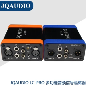 Professional Audio XLR Isolator 6.35 RCA Transformer 3.5 Eliminates Speaker Hum Current Noise