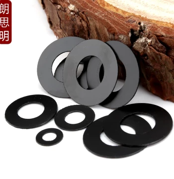 Graphite Nylon Insulating Wear-Resistant Flat Washer Round Hard Plastic Ultra-Thin Self-Lubricating Gasket M2 M3 M4 M5 M6 M8