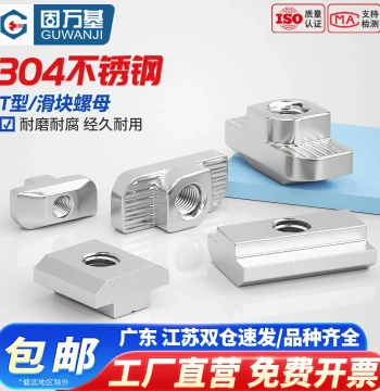 304 Stainless Steel T-Nuts, Types 20/30/40/45, European and National Standard Aluminum Profile Slider Nuts, Boat/Hammer Head