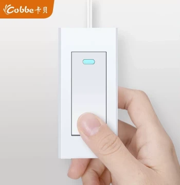 Surface-Mount Mini Switch, Single/Double Pole Control, Push-Button Switch, Small Button, 220V Micro Wire-Controlled Power Switch for Bedside Use