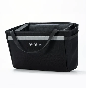 Front Basket Bag for Brompton Folding Bike, Storage Handlebar Bag, Bicycle Accessories for Small Wheel Bikes