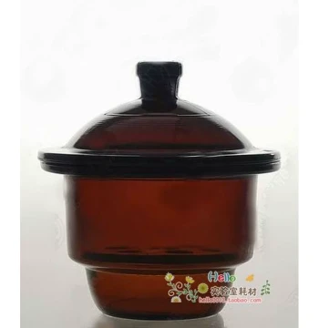 「Huaou Product」Brown Glass Desiccator 210mm with Magnetic Plate