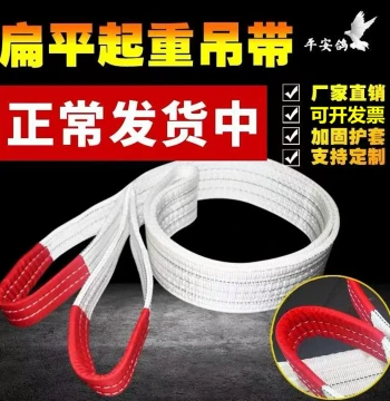 Lifting Sling 1 Ton Hoisting Strap 2 Ton Crane Industrial 5 Ton 6 Meter Overhead Flat Forklift Double Loop Rigging Tow Rope