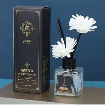 [Orange Exclusive A] Plant Aromatic Aroma Diffuser Square Plastic Bottle Indoor Comfortable and Quiet Space Creation