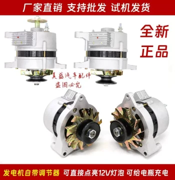 Suitable for Shifeng Agricultural Tricycle Tractor Permanent Magnet Single/Double Head AC/DC Added Generator 14V Pure Copper