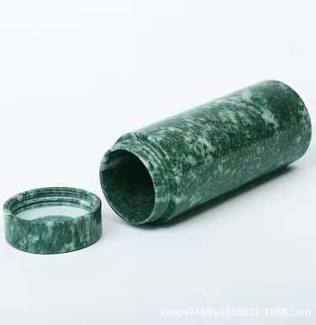 Tibet Strong Magnetic Medicine King Stone Water Cup Raw Stone Cup Insulated Medicine King Stone Cup Natural Jade Tea Cup Health Preserving Jade Black Jade