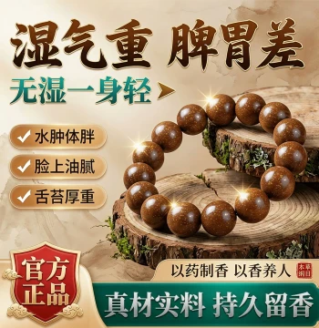 Traditional Incense Bead Bracelet, Intangible Cultural Heritage Handmade for Men and Women, Natural Five Elements Agarwood Bracelet, Chinese Style Medicinal Incense Beads