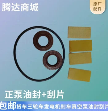 Car & Truck Alternator Vacuum Booster Pump Seal Kit: Rotor Blades, Forward/Reverse Pump Head Seals