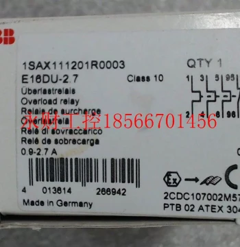 Negotiable Price: Brand New Original Genuine ABB Electronic Overload Relay E16DU-2.7A; 1009322￥