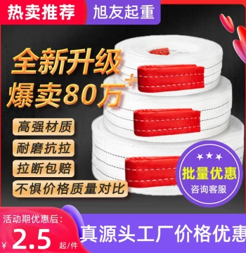 Lifting Sling Crane Sling National Standard 2T3T5T10-Ton 15 Overhead Traveling Crane Industrial Lifting Cloth Rope Flat Tow Sling
