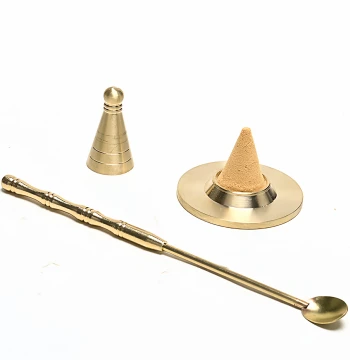 Pure Copper Three-Piece Incense Cone Mold Handmade Incense Making Mold Agarwood Sandalwood Incense Tower Incense Powder Incense Ceremony Chinese Style