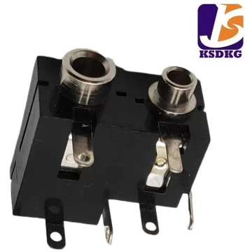 In Stock Vertical 3.5MM Headphone Socket Two-Hole 3.5mm Female Jack Vertical 3.5 Audio Socket Two-Hole