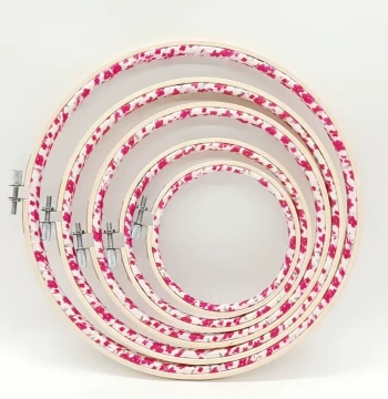 Cloth-Wrapped Embroidery Hoop Fabric Embroidery Hoop Bamboo Cloth-Wrapped Embroidery Hoop Cross-Stitch Embroidery Hoop Embroidery Tools
