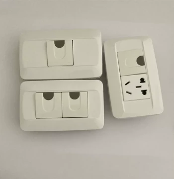 Type 118 Series 75 120 Wall Socket Switch Panel, Old-Style Household Switch 10A 250V Two-Gang One-Way