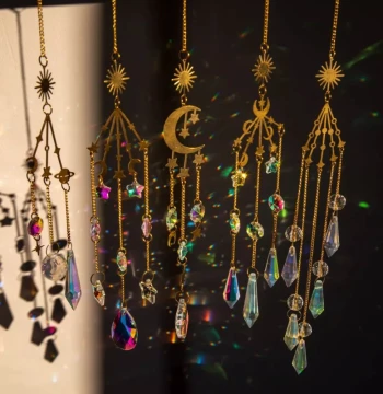 Suncatcher Window Hanging Universe Galaxy Planet Series Crystal Sunlight Wind Chime Ornament