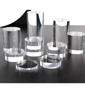High-Transparency Acrylic Cylindrical Display Stand for Jewelry, Cosmetics Riser Base, and Figure Model Holder