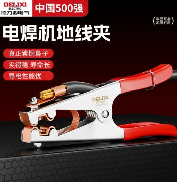 Delixi Welding Ground Clamp Dedicated Welding Torch Holder Pure Copper Grounding Clip Welder Accessory Thickened TIG New Type