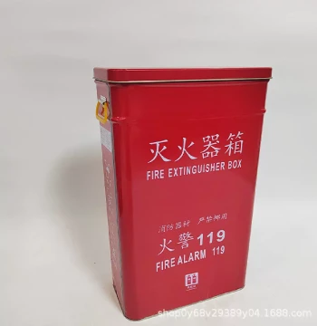 Fire Extinguisher Cabinet with Two 4kg Fire Extinguishers for Home and Shop Use, Steel Fire Extinguisher Box