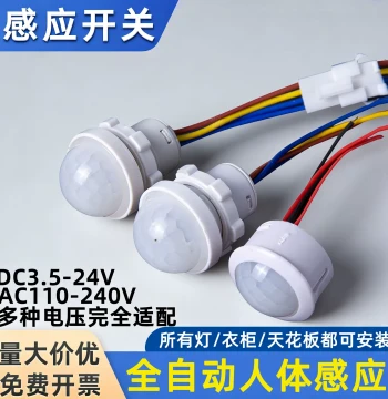 Infrared Human Body Sensor Switch 220V with Adjustable Delay