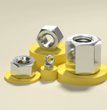 304 Stainless Steel Extra-Thick Hex Nuts, High and Wide Extended Cap Nuts M3-M30
