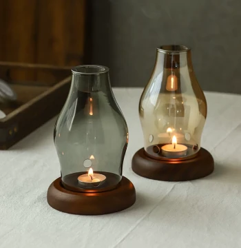 Glass Candle Incense Burner Aromatherapy Lamp Household Incense Burner for Agarwood, Sandalwood, Tea Leaves, Coffee, Dry Burning Compatible