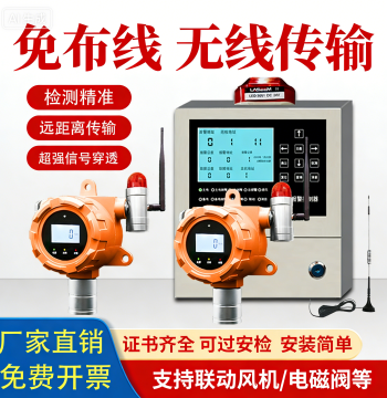 Wireless Combustible Gas Detector Alarm Oxygen Hydrogen Ammonia Hydrogen Sulfide Carbon Monoxide Freon Detector