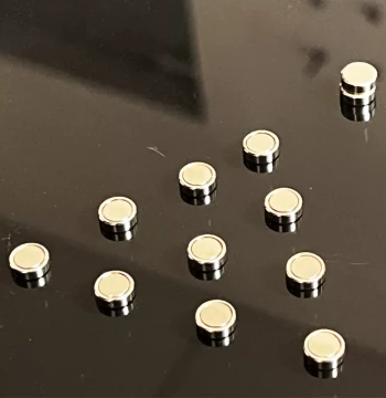 8*3mm Single-Sided Nickel-Plated Round Magnets: Small Discs for Clothing Magnetic Buttons, Door/Window Catches, Iron Stones, Fridge Magnets
