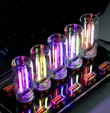 Two-Color Glass Bottle Night Light, Ambient USB Touch-Control LED Lamp, Plug-in Vehicle Smart Touch RX9001SS