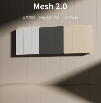 Pingtou Xiong PTX New AK Zhenbo Dual-Control Smart Switch, Bluetooth Mesh 2.0, Xiao Ai Voice Remote Control