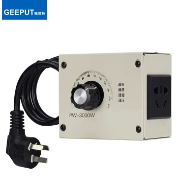 220V Fan Speed Controller Single-Phase AC Electric Furnace Temperature Voltage Dimming Angle Grinder Motor Stepless Control