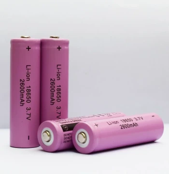 18650 Lithium Battery 2600mAh 3.7V for High-Power Flashlights, Rechargeable Battery; 4.2V Headlamp Battery Charger
