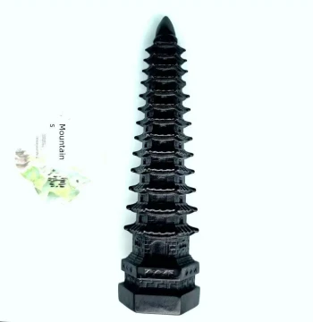 Mount Tai Ink Jade Wenchang Building, 13th/9th Floor Home or Office Desk Study Decoration, Student Puzzle Gift