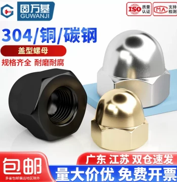 304 Stainless Steel Dome Cap Nuts Decorative Round Head Screw Caps M3 M4 M5 M6 M8 M10 M20