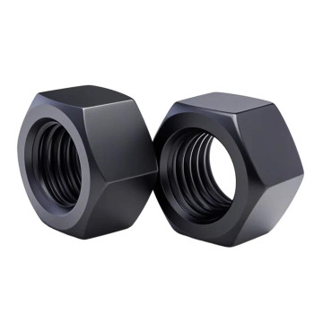 Grade 12.9 High-Strength Hex Nut Blackened Hex Cap M6 M8 M36 M60 Grade 8.8 Grade 10 Fine Thread 100