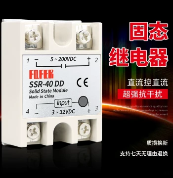 Single-Phase Solid State Relay SSR-25DD 10DD 40DD 60DD DC Control DC SSR-40DD