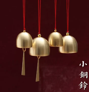 Pure Copper Small Bell Metal Wind Chime Accessory Christmas Home Shop Hanging Ornament Door Decoration Gift Car Hang Good Sound