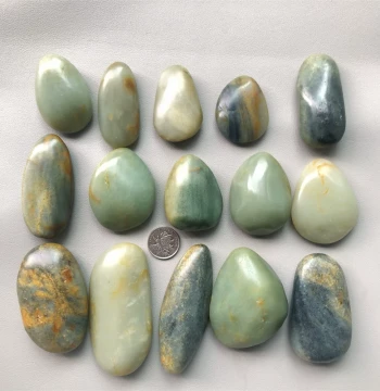 Authentic Hetian Jade Raw Stone Hand Piece: Qinghua and Qingbai Jade Material, Verified Genuine with Nationwide Re-inspection Support