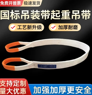 Lifting Sling Hoisting Sling National Standard Thickened 5 Ton 3T 2T 10 Ton 4 Meter 5/6M 1.5 Meter 2.5 Crane Overhead Crane Industrial