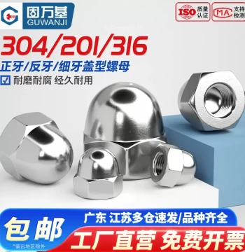 304 Stainless Steel Dome Nut, Decorative Cap Nut, Round Head Cover 316 Dome Nut M3 M4 M20