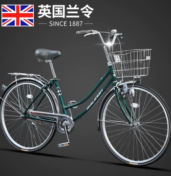 Raleigh City Commuter Bicycle Women's Retro Style Lightweight Bike for Work and Daily Use, Adult Men's 26 Inch