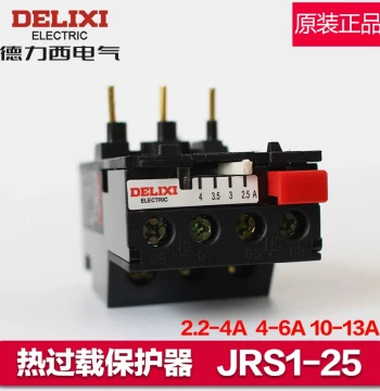 Delixi Thermal Overload Relay JRS1-25 Current Overload Protector 2.5-4A 4-6A 7-10